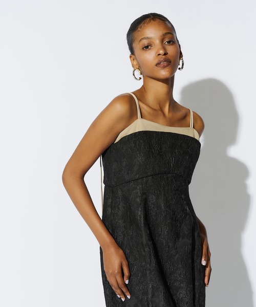 ANDRESD ドレス ジャガードジッパードレス / jacquard zipper dress