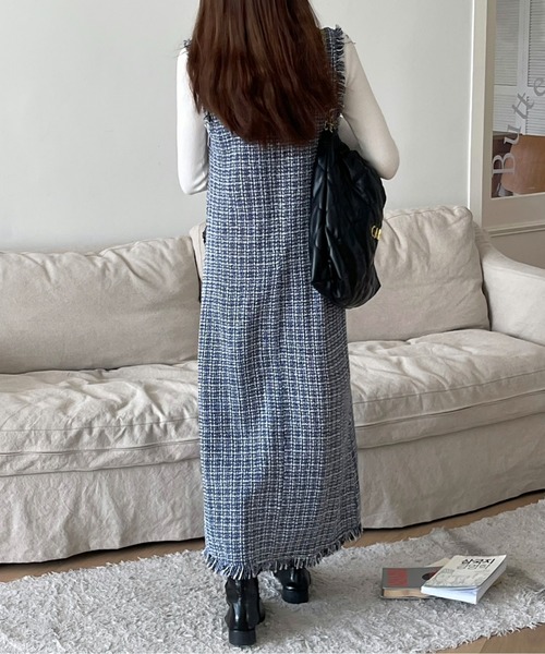 「emi+」 サロペットスカート L ベージュ レディース_画像5