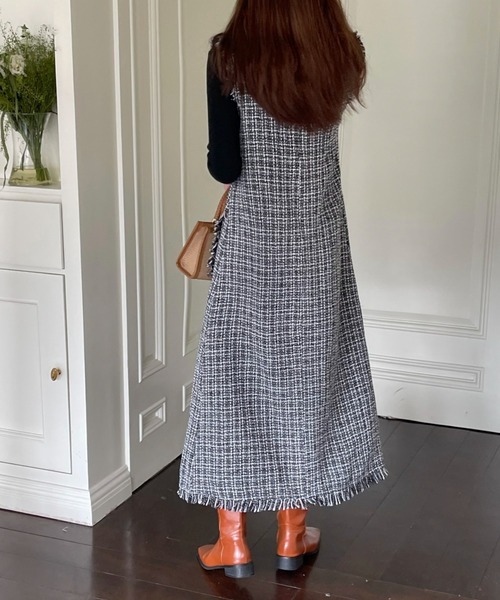 「emi+」 サロペットスカート L ベージュ レディース_画像8