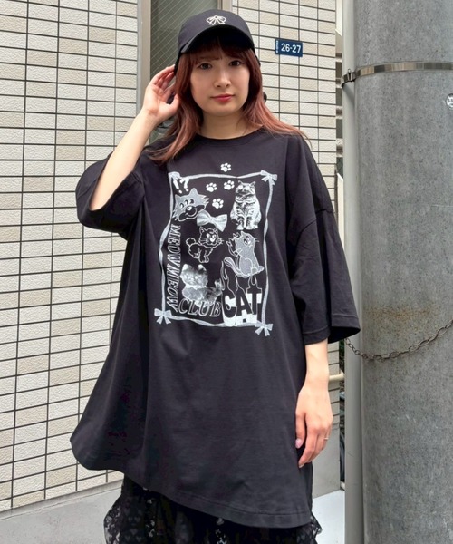 candy stripper タイダイシャツ Candy Stripper tシャツ RUSH CHICK BORDER SWICHED トップス