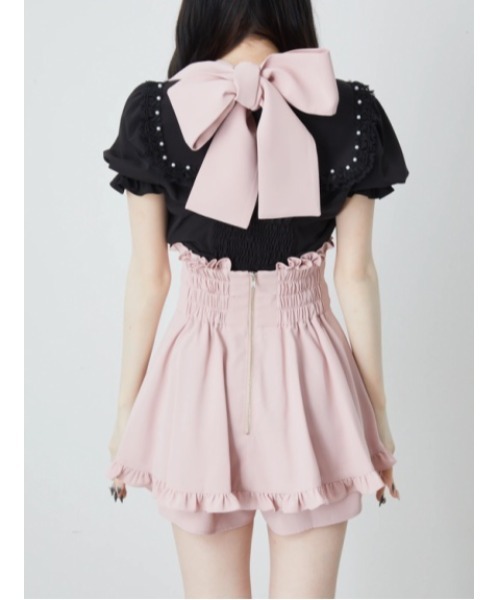 Ank Rouge（アンクルージュ） パンツ ホルターリボンスカパン