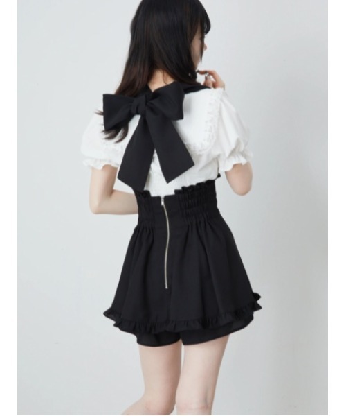 【新品未使用】Ank Rouge ホルターリボンスカパン Ank Rouge（アンクルージュ） パンツ ホルターリボンスカパン