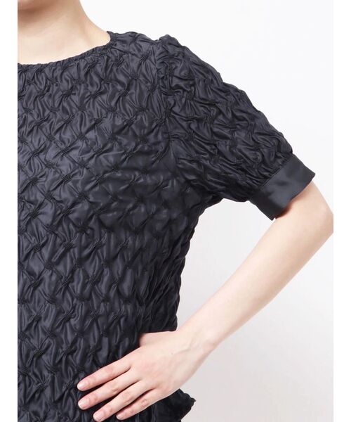 ブラウス シャツ スモッキングシアーブラウス レディース TONAL ブラウス シャツ スモッキングシアーブラウス レディース