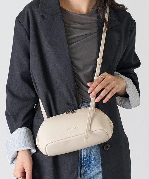 【美品】ADD CULUMN FIGRE ブラックレザーショルダーバッグ ADD CULUMN｜ポシェット ショルダー バッグ “FIGRE POCHETTE