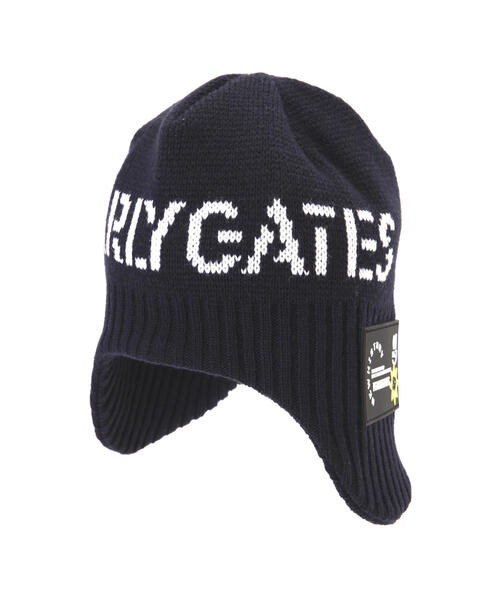 パーリーゲイツ　耳当てニットワッチ　新作　新品タグ付　ホワイト　白　ニット帽 PEARLY GATES ニット帽 ニットキャップ 「PEARLY GATES」耳当て