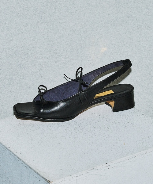 LE TALONレザーWナローリボンサンダル LE TALONレザーWナローリボンサンダル - メルカリ