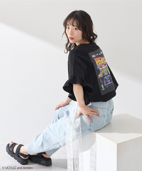 アースミュージック レディース【F】カットソー♡ティアード袖 おしゃれ♡黄 ヨウリュウ前後2WAYワンピース | DISCOAT(ディスコート)レディース
