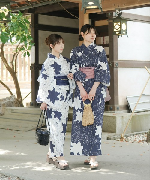 Olu.（オルドット） 浴衣 オリジナル柄浴衣＆帯セット レディース