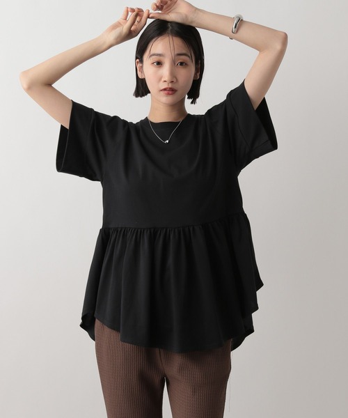 LOWRYS FARM（ローリーズファーム） tシャツ ペプラムチュニックSS 