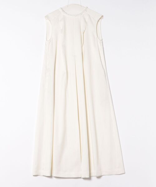 qualite ワンピース リネンライクフロントタックワンピース/夏服