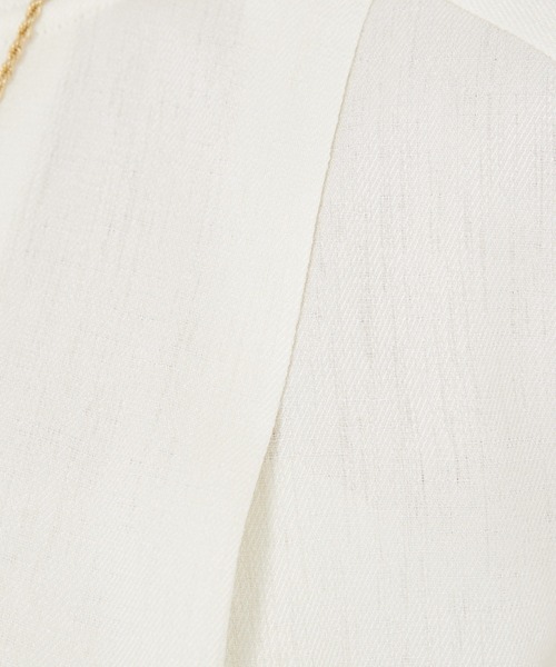 qualite（カリテ） ワンピース リネンライクフロントタックワンピース