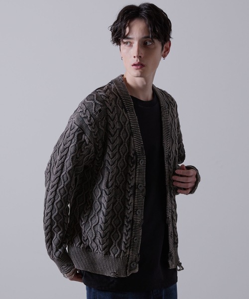 CLEL 「CLEL」 カーディガン S チャコールグレー メンズ