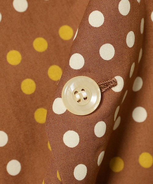 ブラウス シャツ STAR OF HOLLYWOOD / TYPEWRITER COTTON OPEN SHIRT “POLKA DOT” レディース STAR OF HOLLYWOOD ブラウス シャツ / TYPEWRITER COTTON OPEN