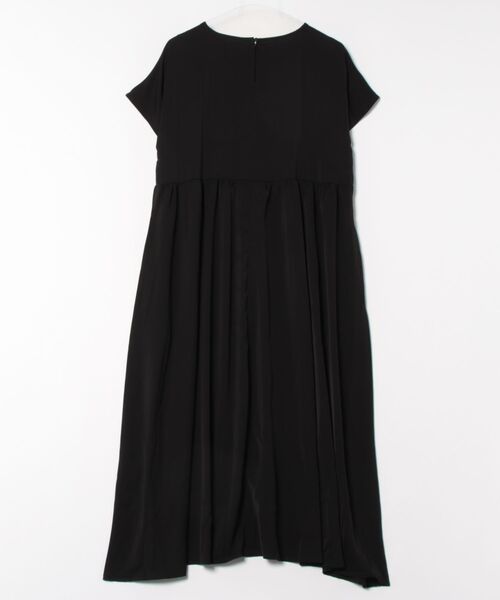 MAISON DE THERESE ワンピース 半袖ルーズシルエットギャザー