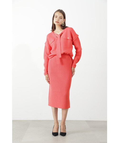 「PINKY&DIANNE」 ニットスカート 38 ホワイト系その他2 レディース_画像7