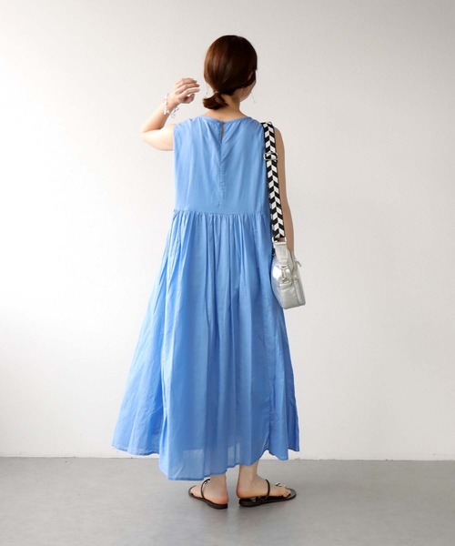 ワンピース　ブルー AZUL BY MOUSSY | ロングデニムワンピース (ワンピース(ミニ
