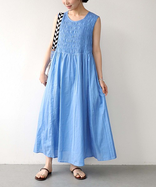 jenny fax　スモッキング　ワンピース JENNY FAX ジェニーファックス ワンピース （Tulip pleats one
