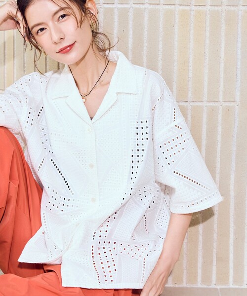 シャツ/ブラウス(半袖/袖なし) COLENNE CAMI TOP ◇solamonat poche(ソラモナポッシェ) 染ラミーギャザーシャツ