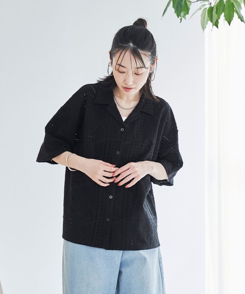 coen（コーエン） ブラウス シャツ 夏 半袖 「スザンヌさんコラボ」Suu