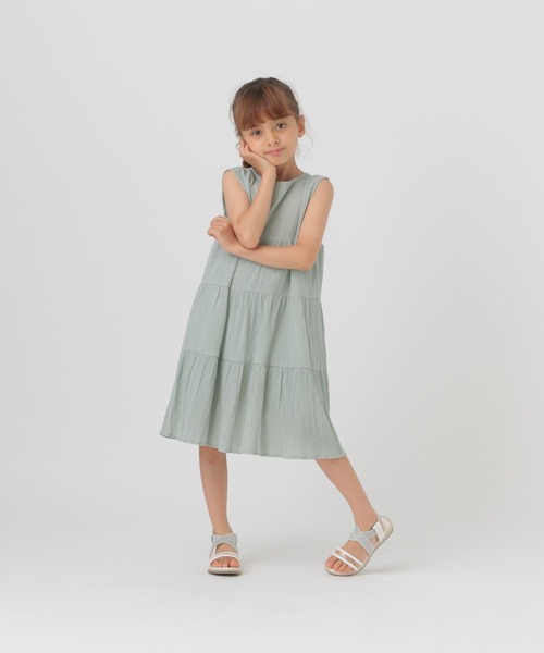 ブランド子どもワンピース まとめ売り ☆SALE☆イロチ買いしたいシャーリングワンピース（P217025）|p