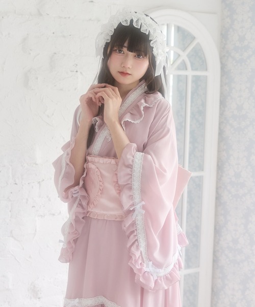 DearMyLove 浴衣 はしごレースフリルロリータ浴衣 レディース
