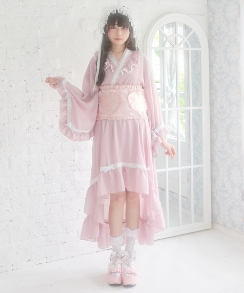 DearMyLove 浴衣 はしごレースフリルロリータ浴衣 レディース