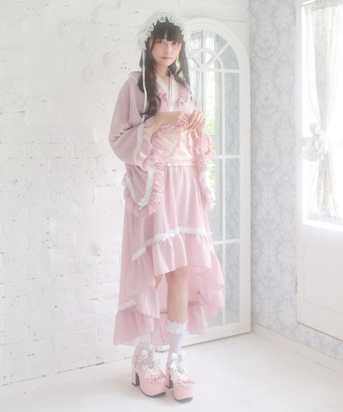 DearMyLove 浴衣 はしごレースフリルロリータ浴衣 レディース
