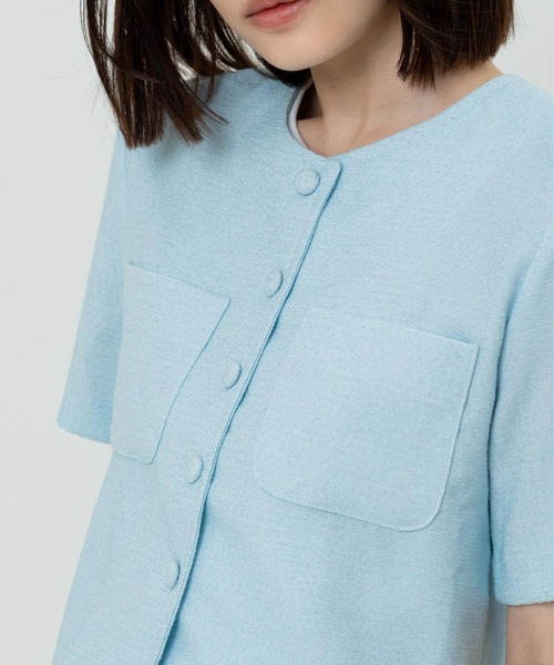 BLUE×PALANG（ブルーパラン） tシャツ BUTTON JACKET レディース