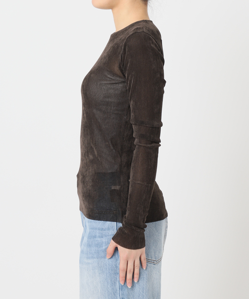 美品　Plage Flocky Mesh ロンT フロッキーメッシュ プラージュ plage tシャツ 「追加」Flocky Mesh ロンT レディース