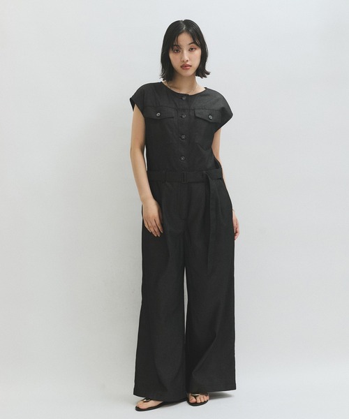 ADAM ET ROPE 秋冬におすすめブラックオールインワン　F ADAM ET ROPE アダムエロペ オールインワン/サロペット F 黒