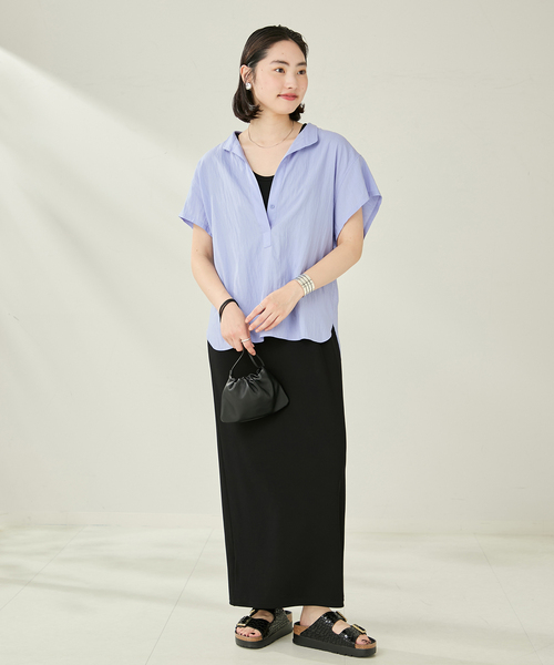 【2024AW】Plage GEORGETTE SKIPPER ブラウス 追加》GEORGETTE SKIPPER ブラウス（シャツ/ブラウス）｜Plage