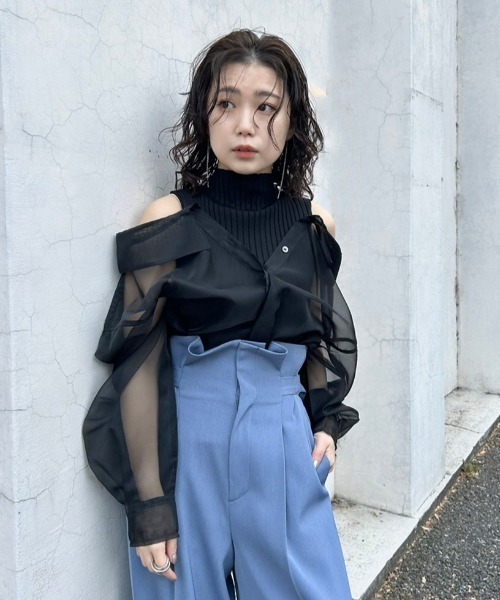 「FRAY I.D」 長袖シャツ FREE ブラック レディース