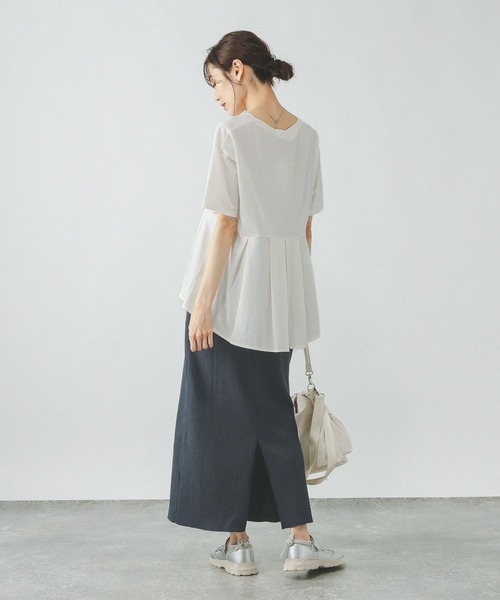 「GLOBAL WORK」 半袖カットソー MEDIUM ブラック レディース