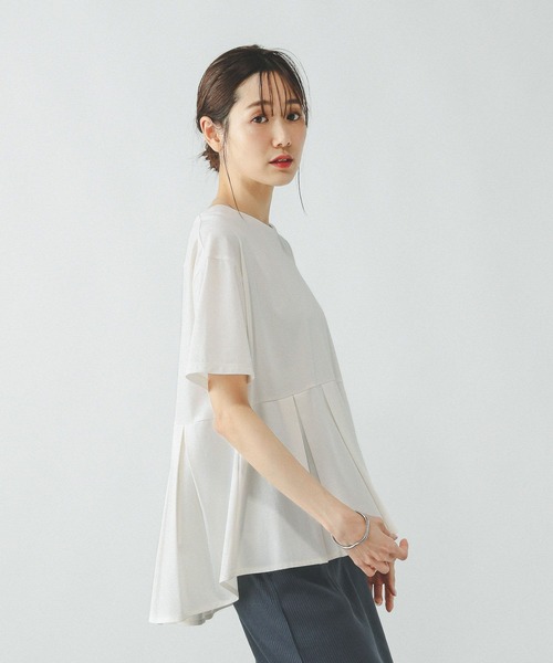 「GLOBAL WORK」 半袖カットソー MEDIUM ブラック レディース