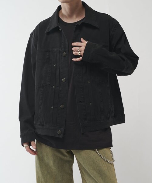 Lui's（ルイス） ブルゾン アウター ストレッチBIGデニムトラッカー