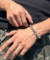 ブレスレット インフルエンサー 蘭丸 × SBG サージカルステンレス ミックスチェーンブレスレット メンズ｜ZOZOTOWN Yahoo!店