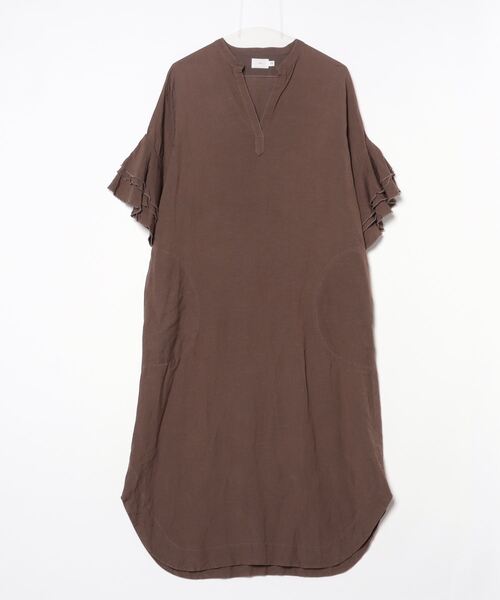Yori 「Yori」 7分袖ワンピース FREE ブラウン レディース : ZOZOTOWN