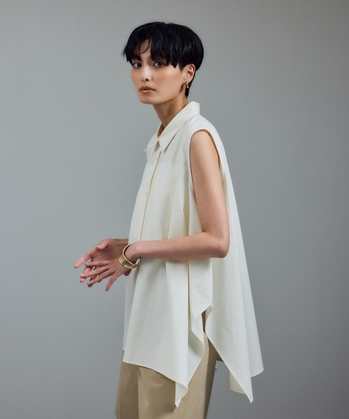 「SALON adam et rope'」 7分袖ブラウス FREE ブラウン レディース SALON adam et rope' 「SALON rope'」 7分袖ブラウス FREE