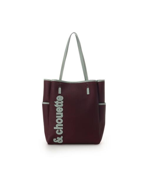 & chouette（アンドシュエット） トートバッグ キャンバス風バイカラー