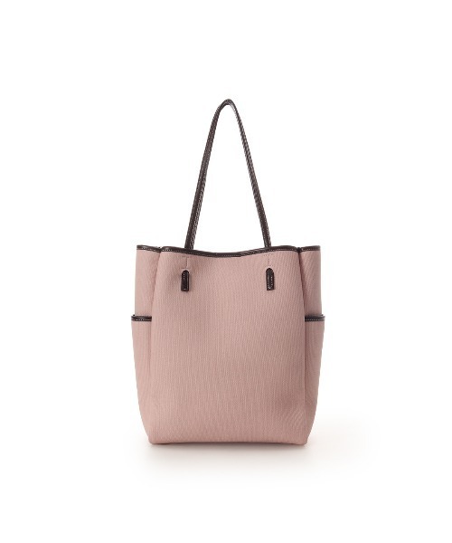 & chouette トートバッグ キャンバス風バイカラートートバッグ