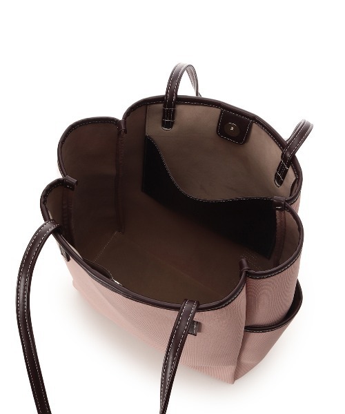 & chouette（アンドシュエット） トートバッグ キャンバス風バイカラー