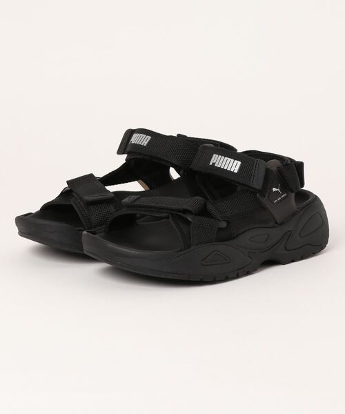 [PUMA] сандалии 22.0cm черный × серебряный мужской 