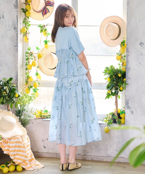 Chesty（チェスティ） スカート カスミソウ刺繍スカート : ZOZOTOWN