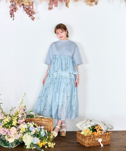 カスミソウさま専用 Chesty（チェスティ） スカート カスミソウ刺繍スカート : ZOZOTOWN