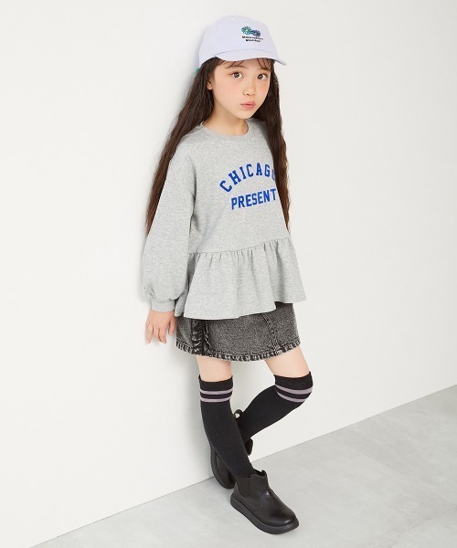 Dior デニム フリルスカート　キッズ　オブリーク devirock（デビロック） スカート ウエストフリル デニムスカート