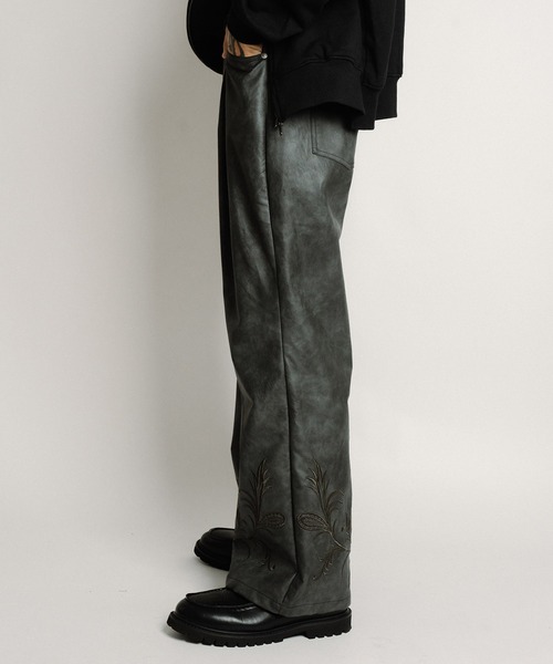 Subciety パンツ Faux leather pants メンズ レディース