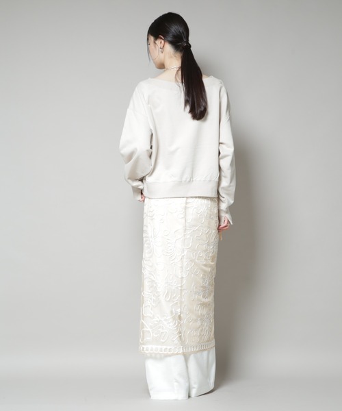 Sara mallika ノースリーブワンピース ホワイト定価29700円 セール】 sara mallika COTTON BORDER LACE CAMI DRESS