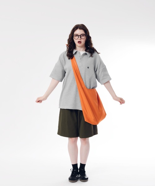 「MUHET」 半袖ポロシャツ MEDIUM ライトベージュ レディース_画像8