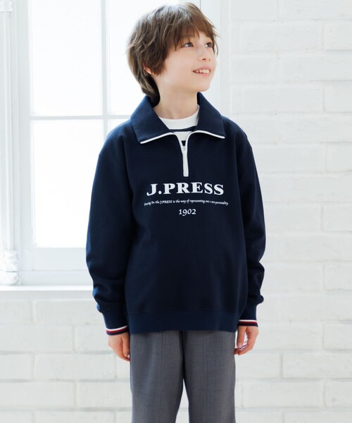トレーナー 「140-170cm」ミニ裏毛 ハーフジップ トレーナー キッズ 