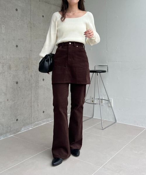 カプリシュレマージュ　コーデュロイフレアパンツ CAPRICIEUX LE'MAGE（カプリシューレマージュ） パンツ 「新色